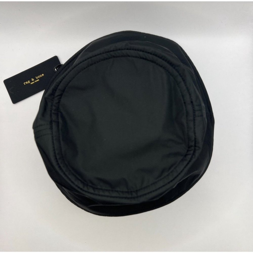 Rag & Bone Black Addison Bucket Hat sz S/M Women's Summer Lightweight Breathable - Picture 5 of 10